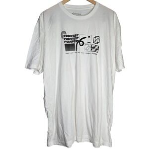PoshFest 2021 Graphic T Shirt White 2XL Cotton SwagUp Real Thread